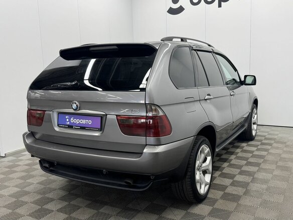 2004 BMW X5 3.0i I (E53) Рестайлинг, серый, 1170000 рублей - вид 4