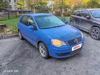 2008 Volkswagen Polo IV Рестайлинг, синий, 240000 рублей, вид 2