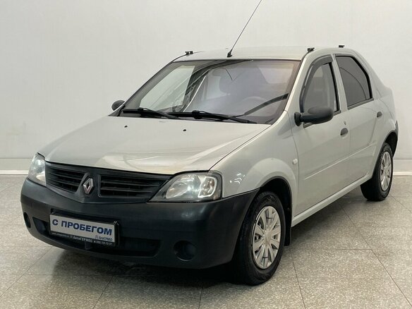 2009 Renault Logan I, серый, 380000 рублей