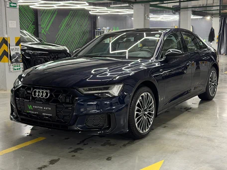 2024 Audi A6 45 TFSI V (C8) Рестайлинг, синий, 8100000 рублей, вид 3