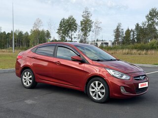 2011 Hyundai Solaris I, красный, 620000 рублей, вид 4