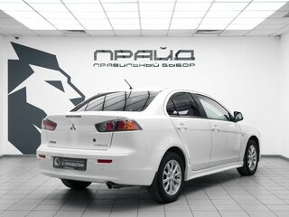 2012 Mitsubishi Lancer X Рестайлинг, белый, 810000 рублей, вид 3