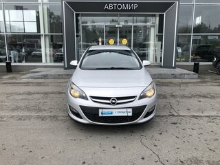 2014 Opel Astra J Рестайлинг, серебристый, 859500 рублей, вид 2