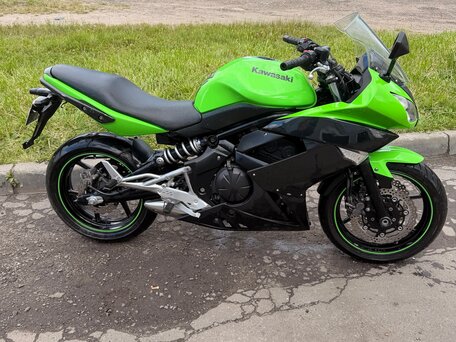 2011 Kawasaki ER-4F (Ninja 400R), зелёный, 400000 рублей, вид 3