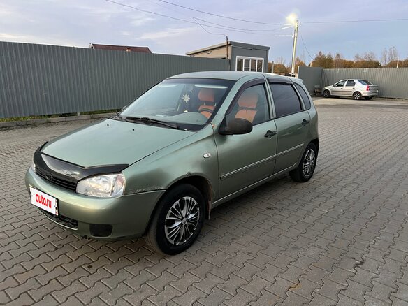 2008 Lada (ВАЗ) Kalina I, зелёный, 157000 рублей