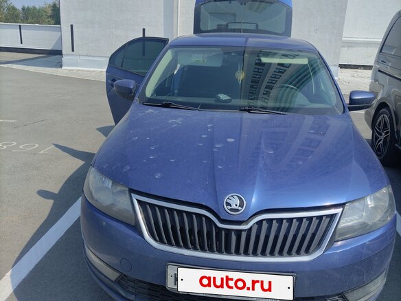 2018 Skoda Rapid I Рестайлинг, синий, 1200000 рублей