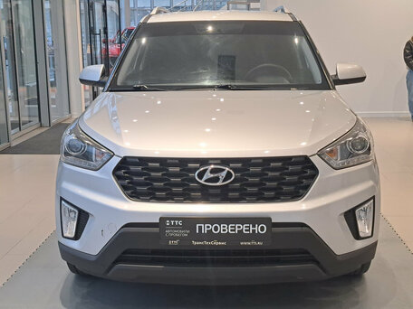 2020 Hyundai Creta I Рестайлинг, серебристый, 1870000 рублей, вид 2