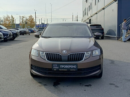 2017 Skoda Octavia III (A7) Рестайлинг, коричневый, 1349000 рублей, вид 2