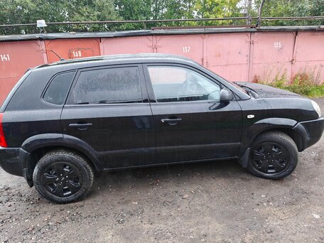 2008 Hyundai Tucson I, чёрный, 550000 рублей, вид 4