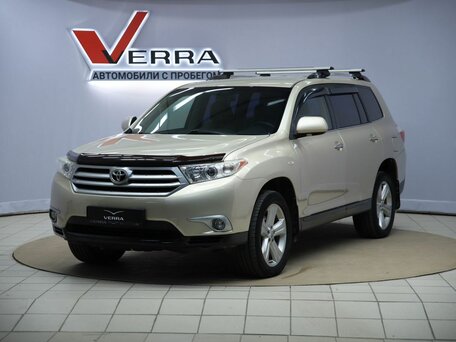 2011 Toyota Highlander II (XU40) Рестайлинг, бежевый, 1350000 рублей, вид 1