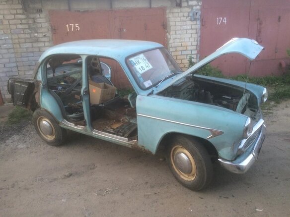 1964 Москвич 403, голубой, 80000 рублей - вид 5