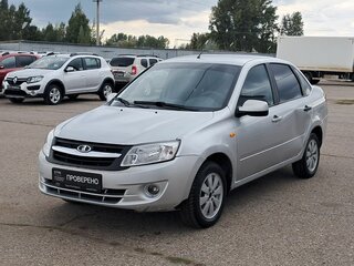 2013 Lada (ВАЗ) Granta I, серебристый, 290000 рублей, вид 1