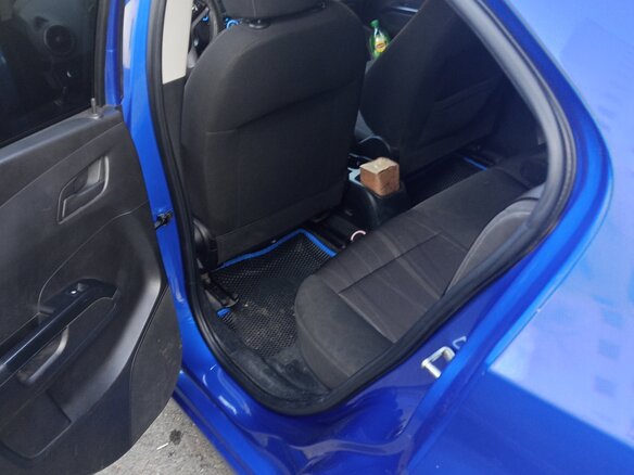 2013 Chevrolet Aveo II, синий, 600000 рублей - вид 6