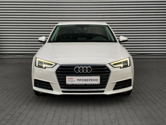 2018 Audi A4 V (B9), белый - вид 1