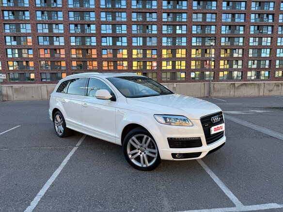 2009 Audi Q7 I (4L) Рестайлинг, белый, 1620000 рублей
