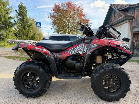 2015 Kawasaki KVF 750 Brute Force, чёрный, 550000 рублей, вид 4