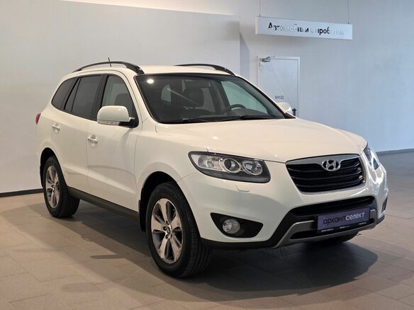 2012 Hyundai Santa Fe II Рестайлинг, белый - вид 2