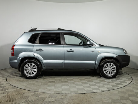 2007 Hyundai Tucson I, голубой, 659585 рублей, вид 4