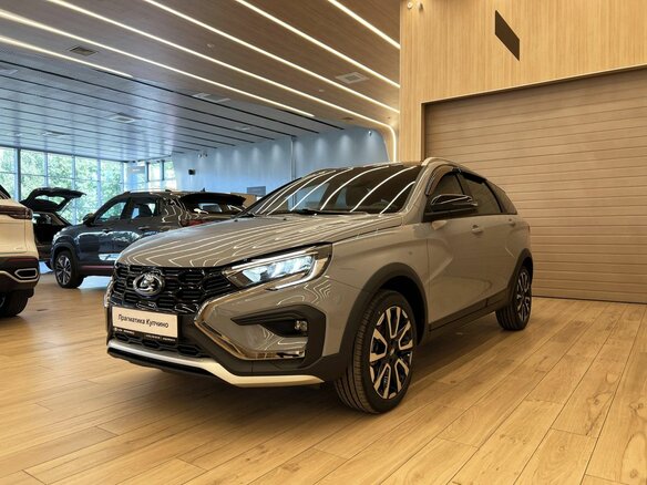 2026 Lada (ВАЗ) Vesta SW Cross I Рестайлинг (NG), серый - вид 2
