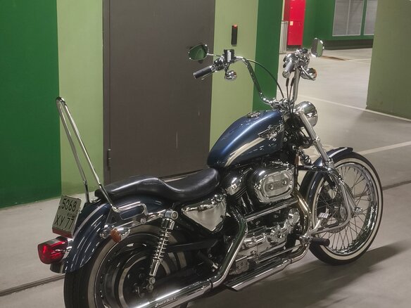 2003 Harley-Davidson XL1200, синий, 850000 рублей - вид 12