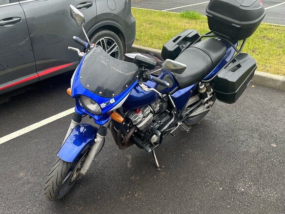 1998 Honda CB 400 Super Four, синий, 280000 рублей
