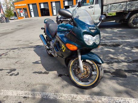 1998 Suzuki GSX 750F Katana, зелёный, 330000 рублей, вид 1