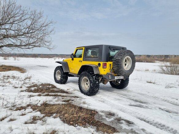 2008 Jeep Wrangler III (JK), жёлтый, 4050000 рублей - вид 7