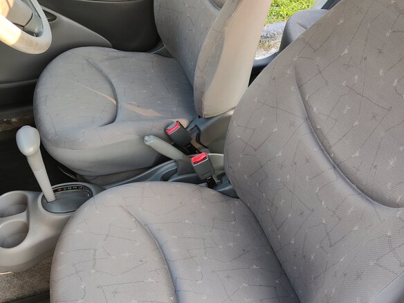 1999 Toyota Vitz I (P10), серебристый - вид 6