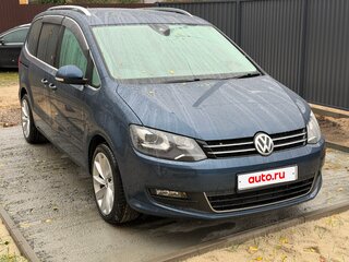2015 Volkswagen Sharan II Рестайлинг, синий, 1740000 рублей, вид 5