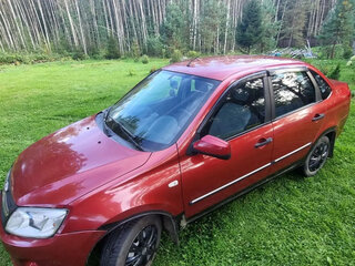 2013 Lada (ВАЗ) Granta I, серебристый, 550000 рублей, вид 2