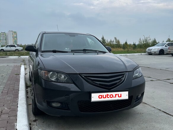 2008 Mazda 3 I (BK) Рестайлинг, чёрный - вид 1