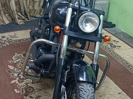 1996 Yamaha XVS400 Drag Star, чёрный, 320000 рублей, вид 1