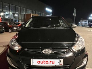 2013 Hyundai Solaris I, чёрный, 730000 рублей, вид 1