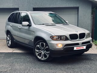 2004 BMW X5 3.0i I (E53) Рестайлинг, серебристый, 1100000 рублей, вид 3