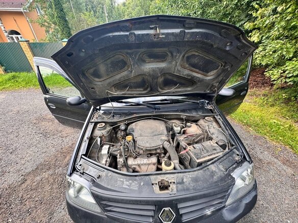 2008 Renault Logan I, серый, 340000 рублей - вид 1