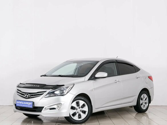 2014 Hyundai Solaris I Рестайлинг, серебристый, 1049000 рублей - вид 2