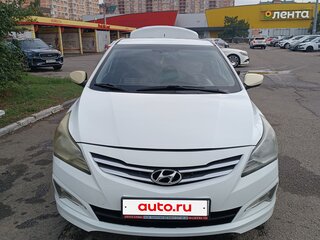 2016 Hyundai Solaris I Рестайлинг, белый, 600000 рублей, вид 2