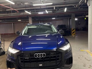2022 Audi Q8 55 TFSI I (4M), синий, 7850000 рублей, вид 4