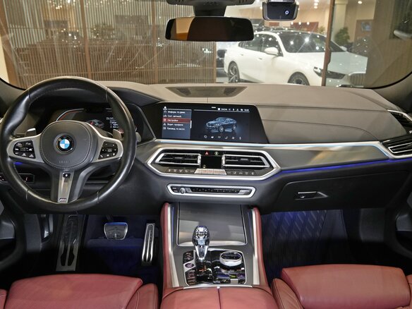 2020 BMW X6 30d III (G06), синий, 7080000 рублей - вид 6