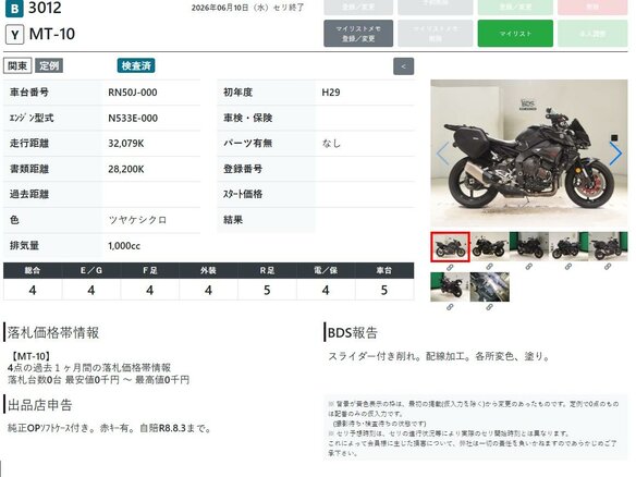 2017 Yamaha MT-10, чёрный, 1149000 рублей - вид 10