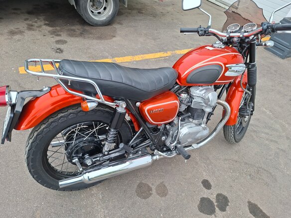 2007 Kawasaki W 650, оранжевый, 580000 рублей - вид 8