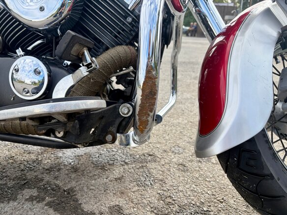 2006 Yamaha XVS400 Drag Star, красный - вид 2