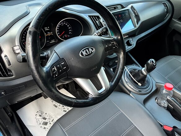 2014 Kia Sportage III Рестайлинг, синий, 1230000 рублей - вид 16