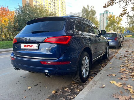 2016 Audi Q5 I (8R) Рестайлинг, синий, 1995000 рублей, вид 4