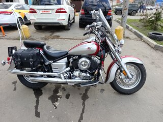 2005 Yamaha XVS650 Drag Star, красный, 495500 рублей, вид 4