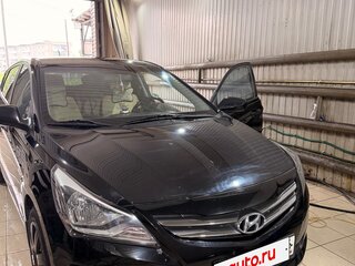 2014 Hyundai Solaris I, чёрный, 770000 рублей, вид 4