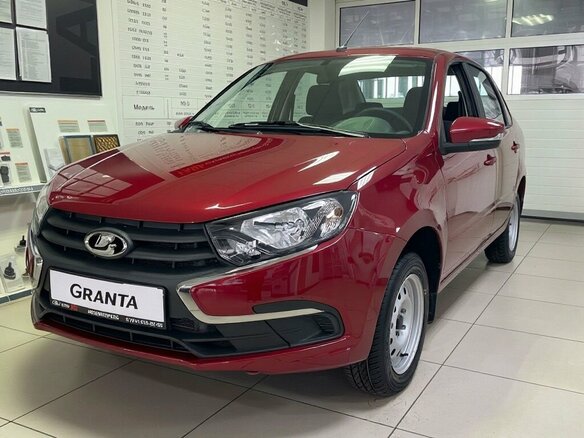 2026 Lada (ВАЗ) Granta I Рестайлинг, красный, 1088000 рублей - вид 2