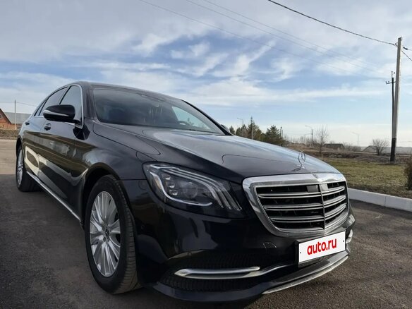 2018 Mercedes-Benz S-Класс 450 Long VI (W222, C217) Рестайлинг, чёрный, 3900000 рублей - вид 12
