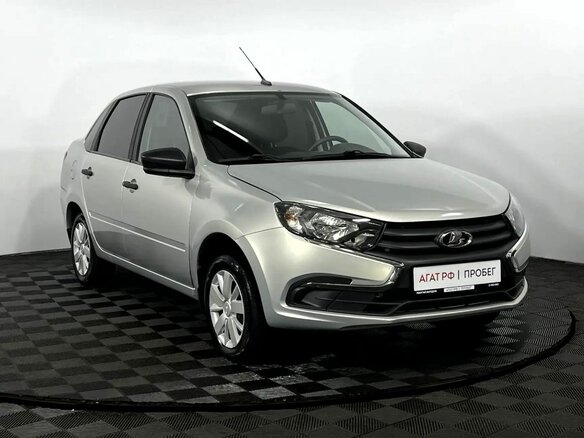 2021 Lada (ВАЗ) Granta I Рестайлинг, серый, 580000 рублей - вид 3