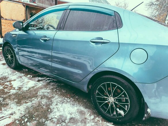 2014 Kia Rio 6-speed III, голубой, 805000 рублей - вид 5